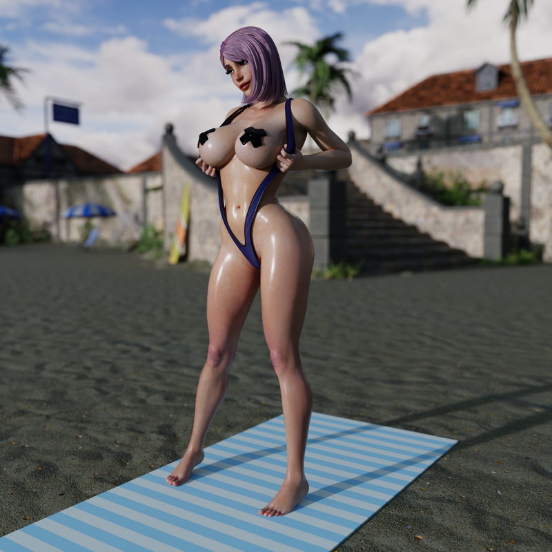 QB Works – 凯拉之吻 3D打印模型|QB Works – Kayla Kiss – 3D Print Model