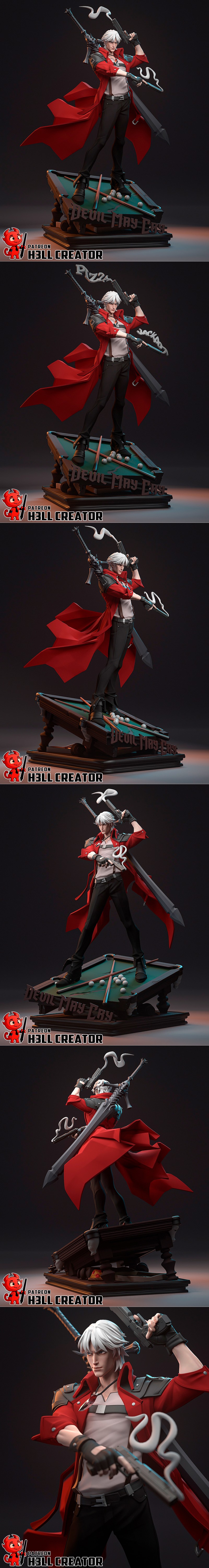 H3LL创作—达芬奇—3D打印模型|h3LL creator – Dante – 3D Print Model STL