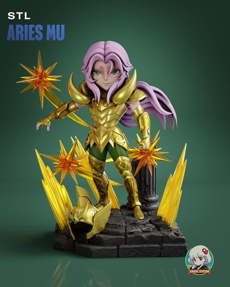 圣斗士星矢 仙女座圣衣 3D打印模型|Chibi Station – Mu De Aries – Saint Seiya – 3D Print Model STL