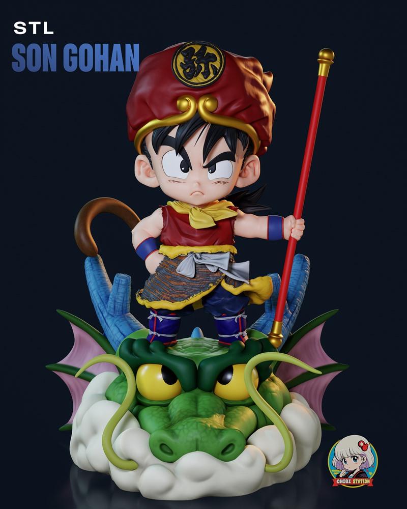 Chibi站 – 悟空 – 龙珠 – 3D打印模型|Chibi Station – Kid Gohan – Dragon Ball – 3D Print Model STL