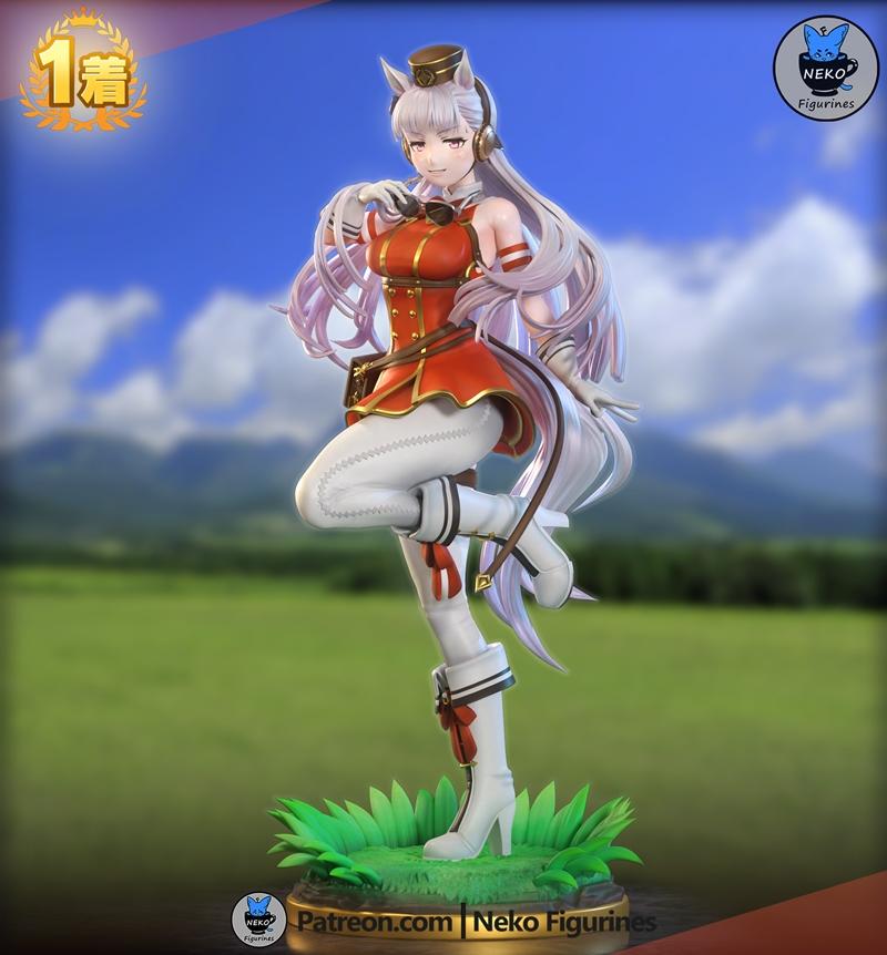 3D打印模型：Uma Musume 金船角色玩偶|Neko Figurines – Goldship – Uma Musume – 3D Print Model STL