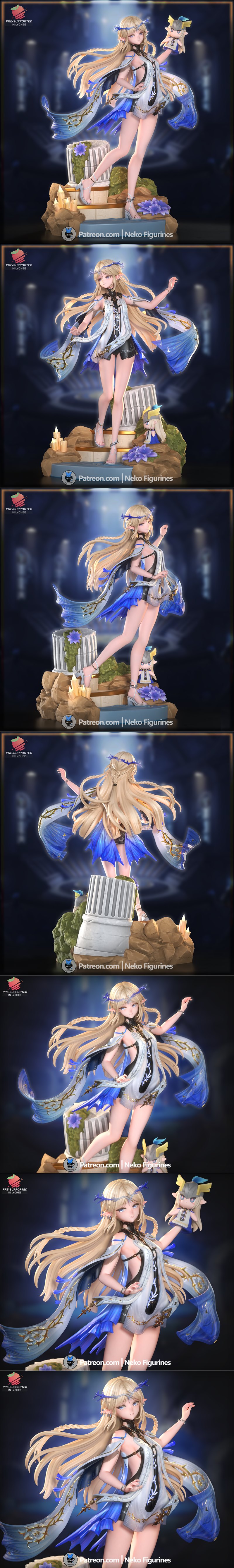 卡特希亚 3D打印模型 《荒野之歌》角色手办|Neko Figurines – Cartethyia – Wuthering Waves – 3D Print Model STL