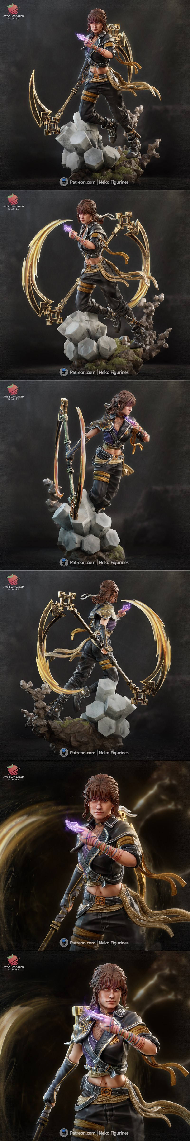 斯凯尔作品《探险33》NEKO手办3D打印模型|Neko Figurines – Sciel – Expedition 33 – 3D Print Model STL