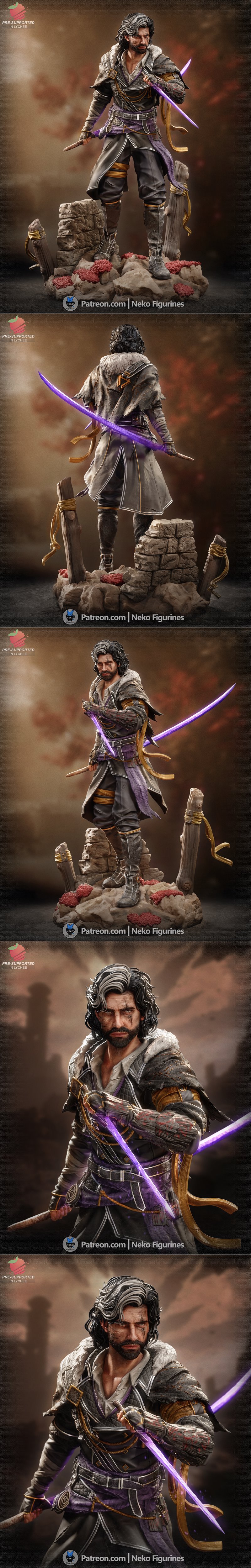 Neko Figurines 3D打印模型：Expedition 33角色收藏|Neko Figurines – Verso – Expedition 33 – 3D Print Model STL