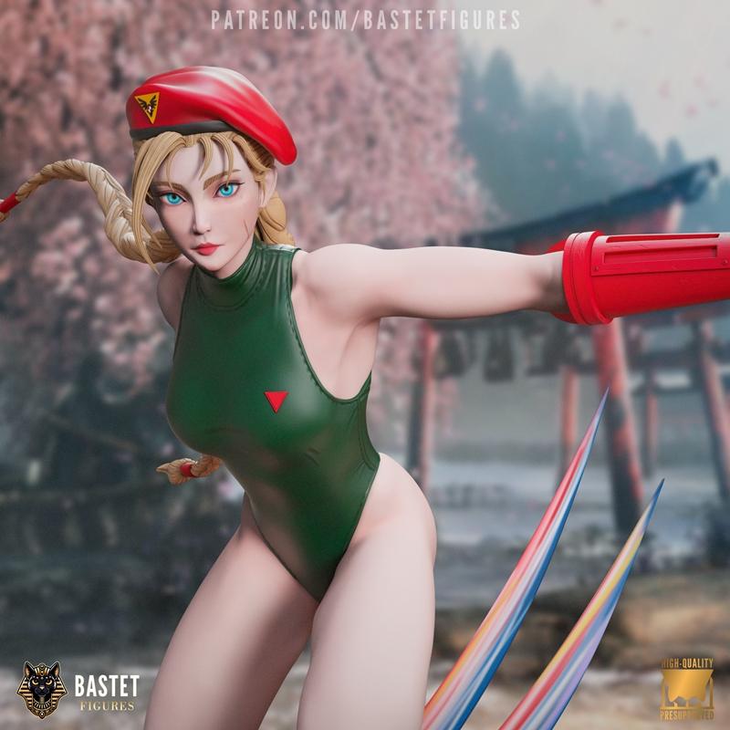 街机战士·卡姆·白 3D打印模型|Bastet Figures – Street Fighter – Cammy White – 3D Print Model STL
