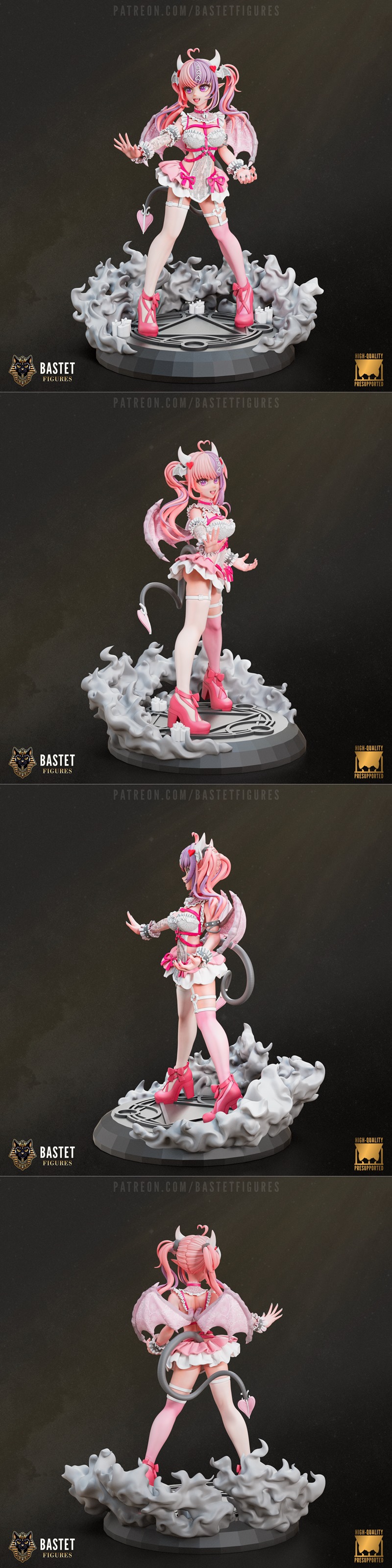 巴斯特玩偶 - VShoujo - 铁鼠 - 3D打印模型|Bastet Figures – VShoujo – Ironmouse – 3D Print Model STL