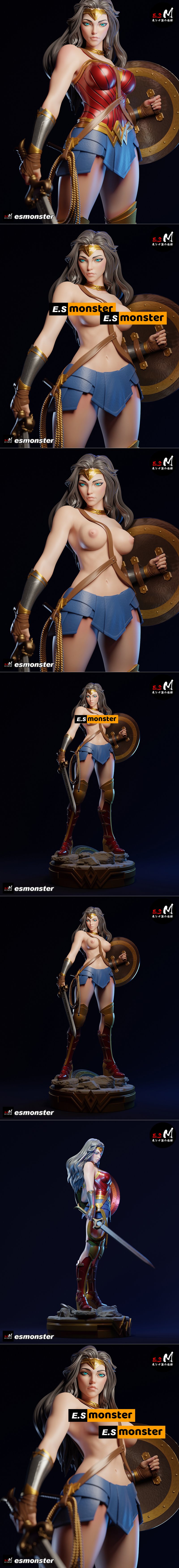 E.S怪物 – 超人女侠 – 3D打印模型|E.S Monster – Wonder Woman – 3D Print Model STL
