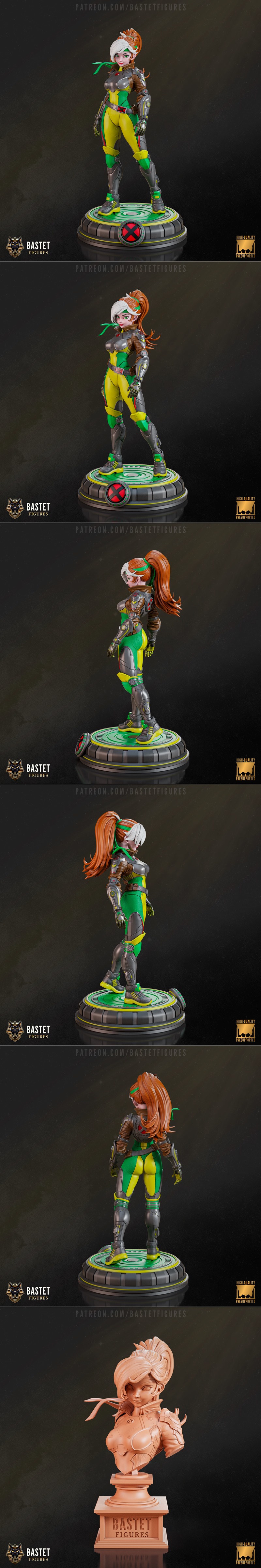 Bastet角色3D打印模型|Bastet Figures – Rogue – X-Men – 3D Print Model STL