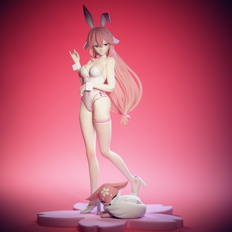 Genshin Impact – Bunny Yae Miko – EggmaStudios – 3D Print Model STL