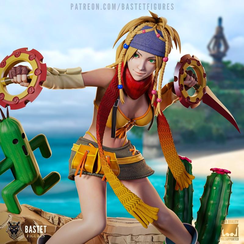 最终幻想瑞克卡3D打印模型|Bastet Figures – Final Fantasy – Rikku – 3D Print Model STL