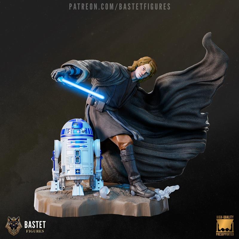 星战阿纳金·天行者3D打印模型|Bastet Figures – Star Wars – Anakin Skywalker – 3D Print Model STL