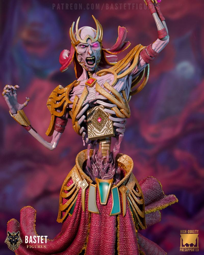 巴斯提特雕像 - 应对邪恶的守护者 - 奇幻3D打印模型|Bastet Figures – Vecna – Dungeon & Dragons – 3D Print Model STL