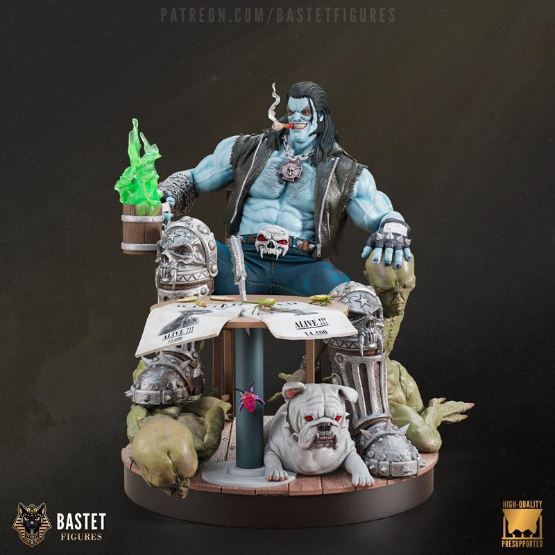 洛博3D打印模型|Bastet Figures – Lobo – 3D Print Model STL
