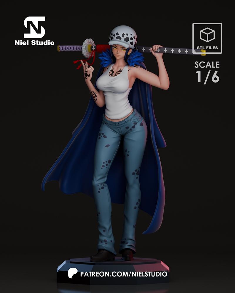 尼尔工作室 - 一人之下 - 法律少女 - 3D打印模型|Niel Studio – One Piece – Law Girl – 3D Print Model STL