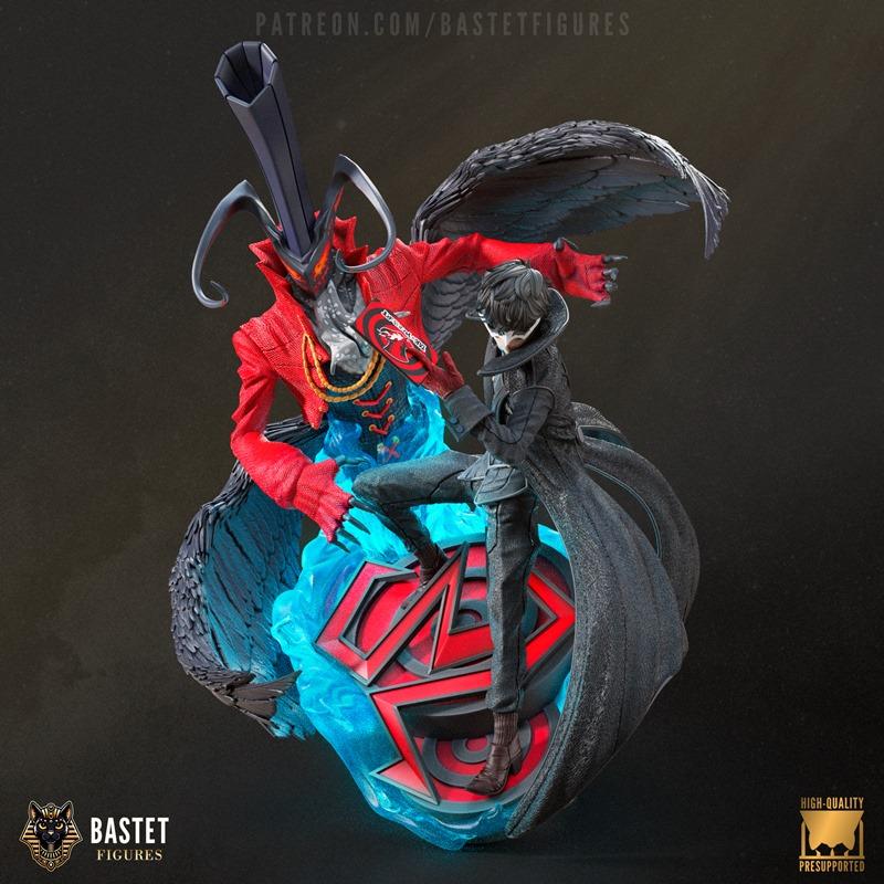 巴斯提特人物模型——杰克逊与阿森内斯 3D打印雕塑 STL|Bastet Figures – Persona – Joker & Arsene – 3D Print Model STL