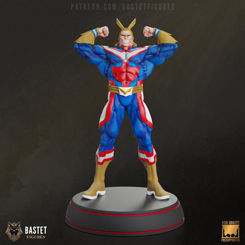 Bastet角色 All Might 3D打印模型|Bastet Figures – My Hero Academia – All Might – 3D Print Model STL