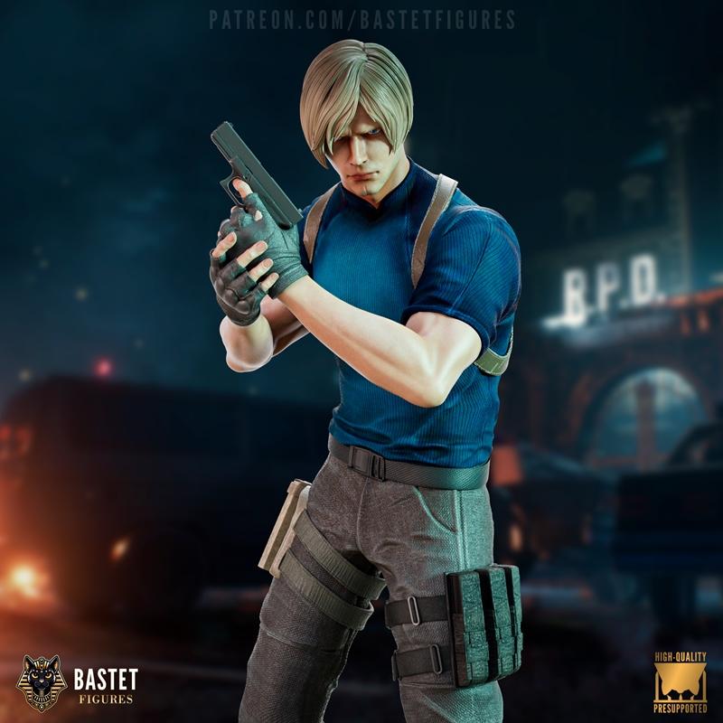 生化危机系列 Bastet角色 3D打印模型|Bastet Figures – Leon S Kennedy – Resident Evil Series – 3D Print Model STL