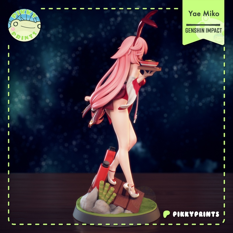 Pikky Prints - 原神 -  Yakumo 3D打印模型|Pikky Prints – Genshin Impact – Yae Miko – 3D Print Model