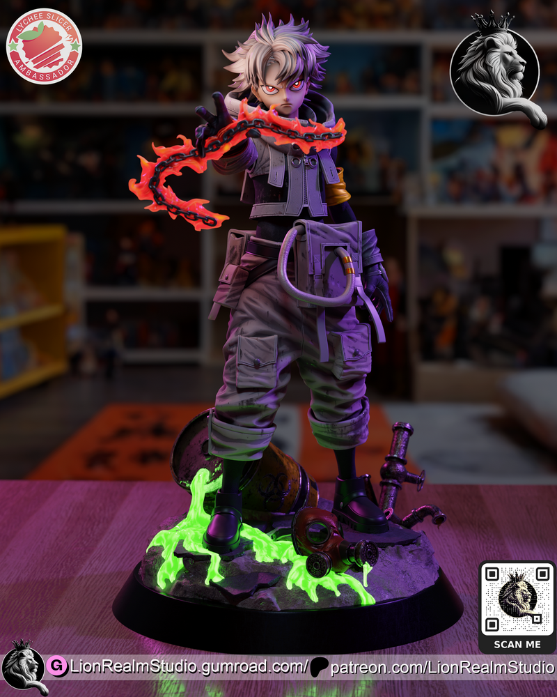 LionRealm Studio旗下作品《Gachiakuta》中的角色Rudo 3D打印模型|LionRealm Studio – Gachiakuta – Rudo – 3D Print Model