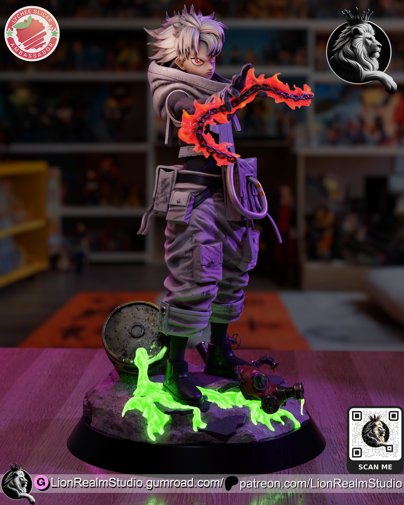 LionRealm Studio旗下作品《Gachiakuta》中的角色Rudo 3D打印模型|LionRealm Studio – Gachiakuta – Rudo – 3D Print Model