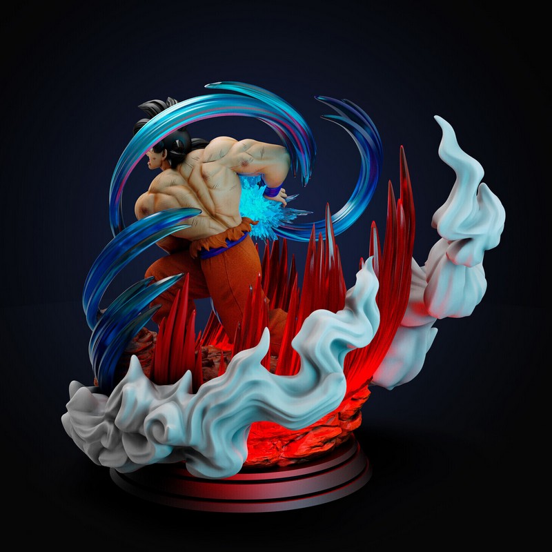龙珠Z凯奥特恩 3D打印模型|Goku Kaioken – Dragon Ball Z – 3D Print Model