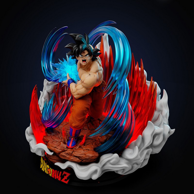 龙珠Z凯奥特恩 3D打印模型|Goku Kaioken – Dragon Ball Z – 3D Print Model