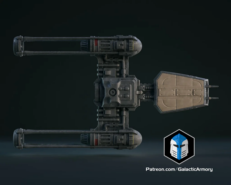 银河武器库 - Y翼战机 - 3D打印模型|Galactic Armory – Model Y-Wing – 3D Print Model