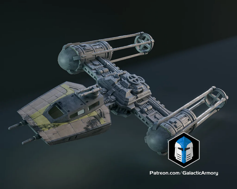 银河武器库 - Y翼战机 - 3D打印模型|Galactic Armory – Model Y-Wing – 3D Print Model