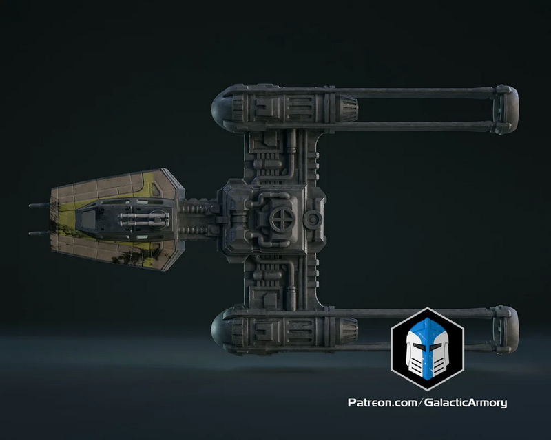 银河武器库 - Y翼战机 - 3D打印模型|Galactic Armory – Model Y-Wing – 3D Print Model