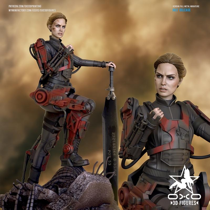 OXO3D Verdun 未来边缘桌游迷你人像 3D打印模型|OXO3D – Verdun Edge Of Tomorrow Tabletop Miniature Figure – 3D Print Model STL