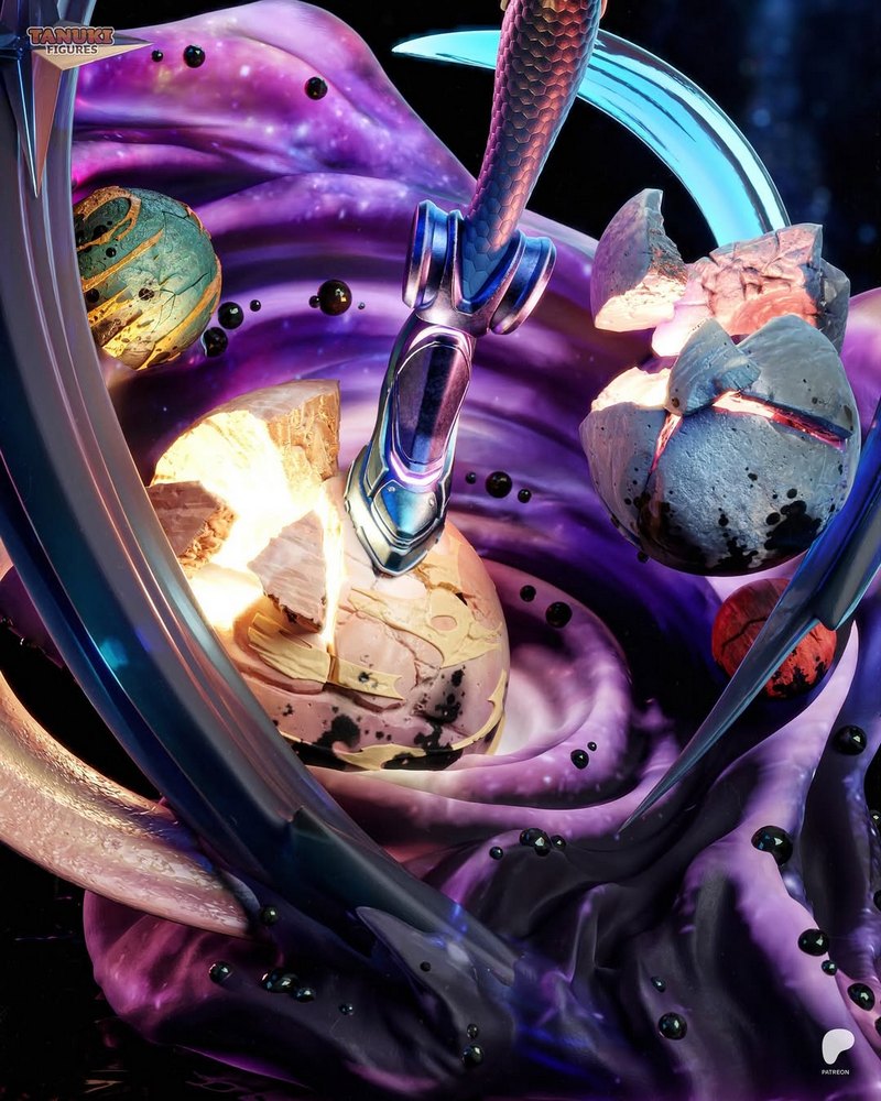 银河系泰拉兽3D打印模型|Tanuki Figures – Galacta – Marvel Rivals – 3D Print Model