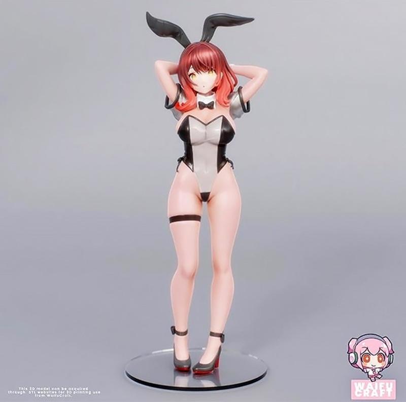 兔女郎·Waifucraft·3D打印模型|Bunny Girl – Waifucraft – 3D Print Model STL