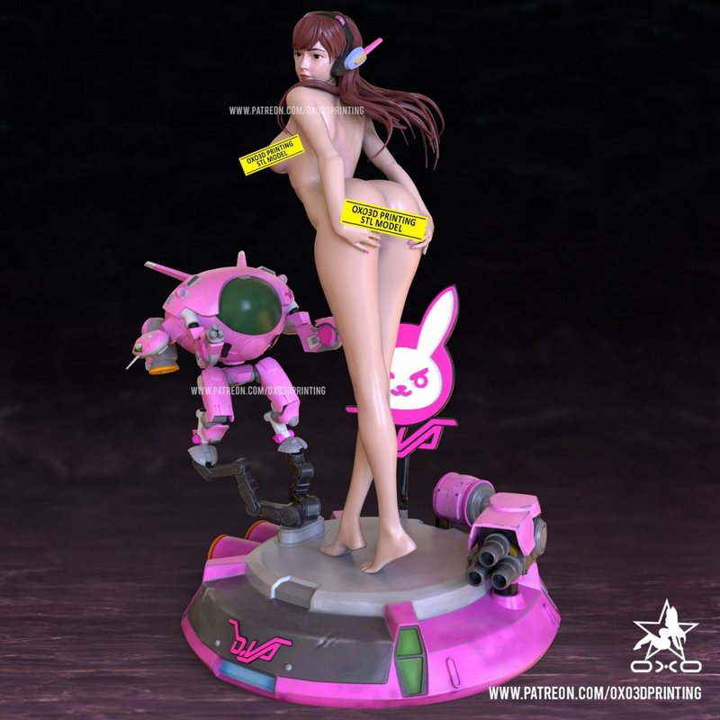 OXO3D - 使命召唤3D打印模型|OXO3D – Dva Overwatch NSFW – 3D Print Model