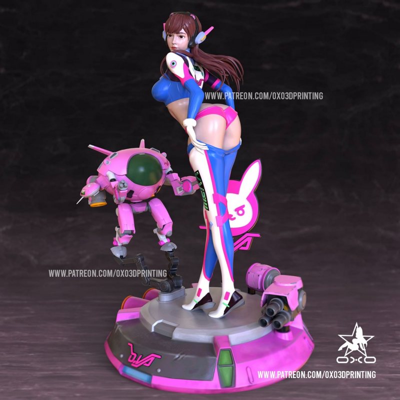 OXO3D - 使命召唤3D打印模型|OXO3D – Dva Overwatch – 3D Print Model