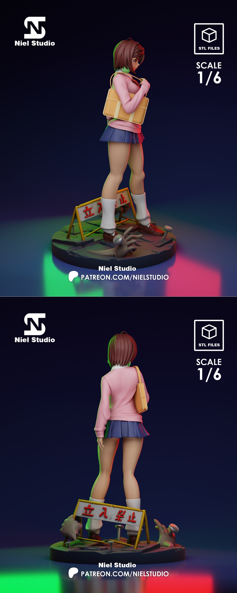 Niel Studio - 《Ayase Momo》3D打印模型|Niel Studio – Ayase Momo – 3D Print Model STL