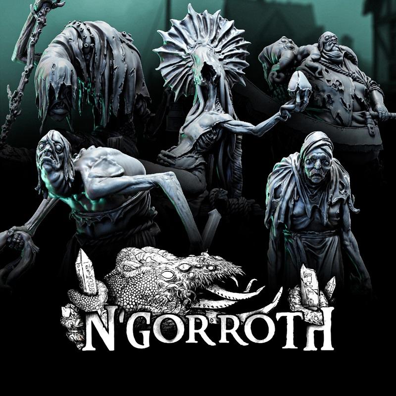 NGorroth异形收藏——3D打印模型集|Bestiarum Miniatures – The NGorroth Part 3 – Collection – Eldritch Horrors – 3D Print Model STL