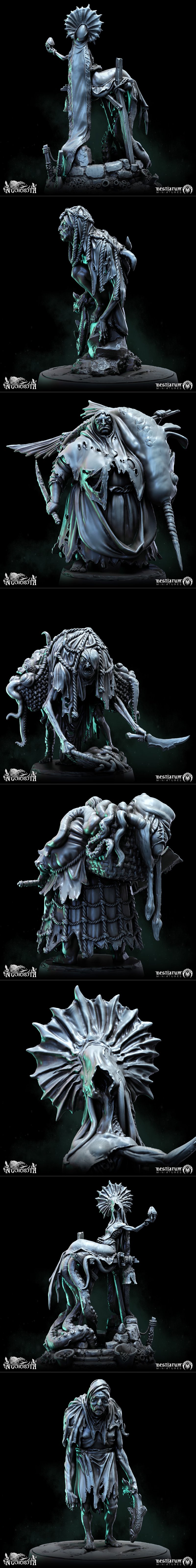 NGorroth异形收藏——3D打印模型集|Bestiarum Miniatures – The NGorroth Part 3 – Collection – Eldritch Horrors – 3D Print Model STL