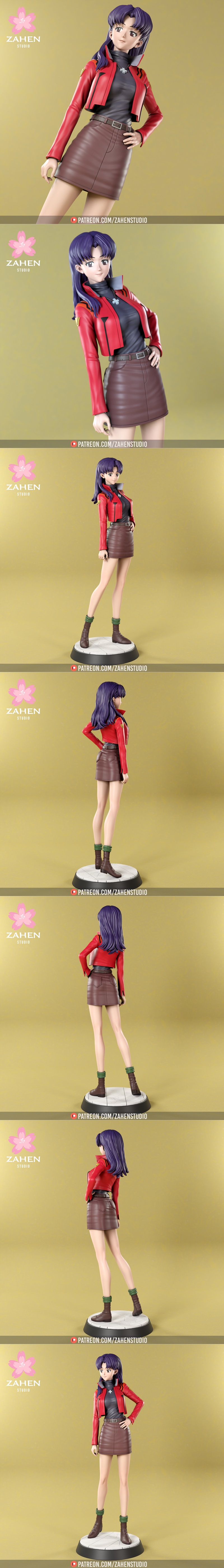 Zahen Studio - 佐仓杏子 - 3D打印模型|Zahen Studio – Misato Katsuragi – 3D Print Model STL