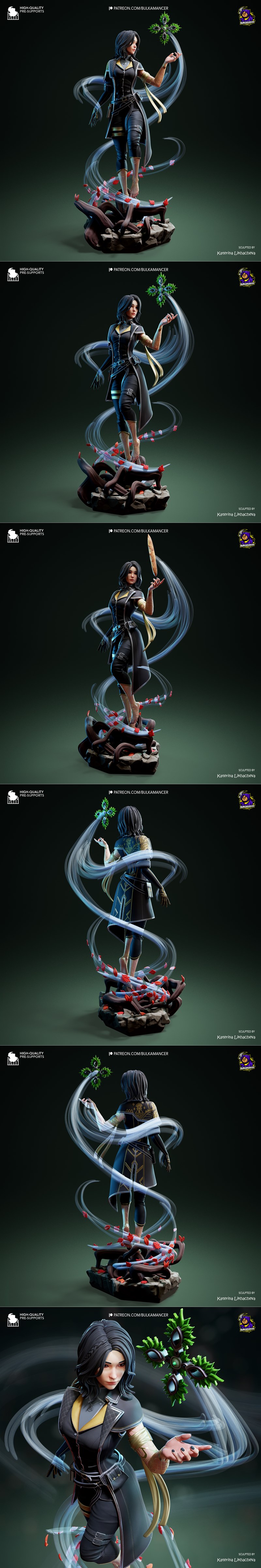 Bulkamancer创作的《Lune》角色3D打印模型（Clair Obscur系列，第33次远征）|Bulkamancer Sculpts – Lune – Clair Obscur – Expedition 33 – 3D Print Model STL