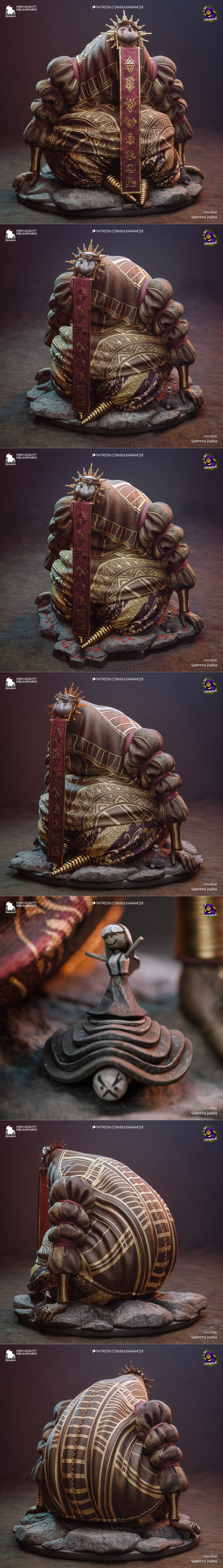 Bulkamancer创作的《Esquie》角色3D打印模型（Clair Obscur系列·探险33号）|Bulkamancer Sculpts – Esquie – Clair Obscur – Expedition 33 – 3D Print Model STL