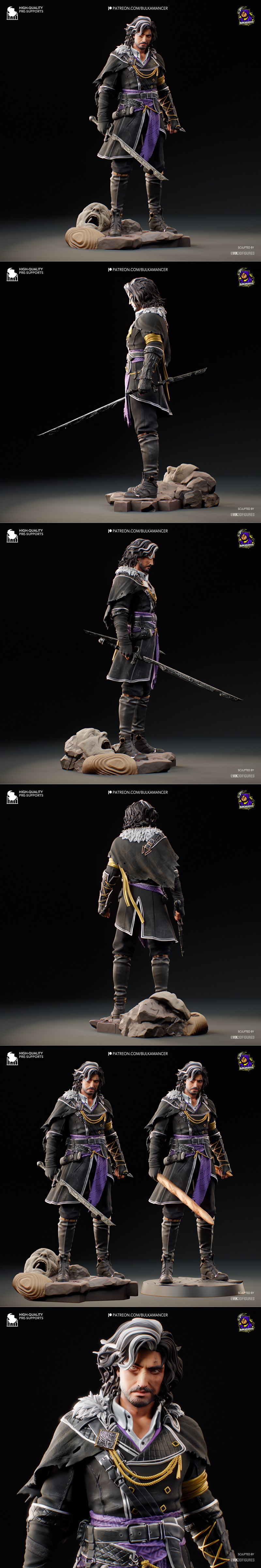 Bulkamancer创作的《Verso》角色模型——《Clair Obscur》3D打印雕塑（Expedition 33）|Bulkamancer Sculpts – Verso – Clair Obscur – Expedition 33 – 3D Print Model STL