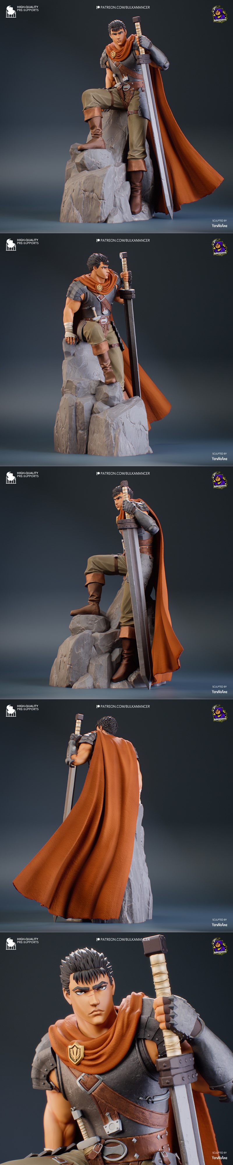 Bulkamancer雕塑作品——Guts 3D打印模型|Bulkamancer Sculpts – Guts – 3D Print Model STL