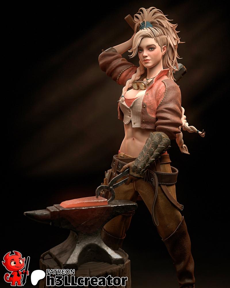 Gemma 3D打印模型 - 《怪物猎人：荒野》角色雕塑|h3LL creator – Gemma – Monster Hunter Wilds – 3D Print Model STL