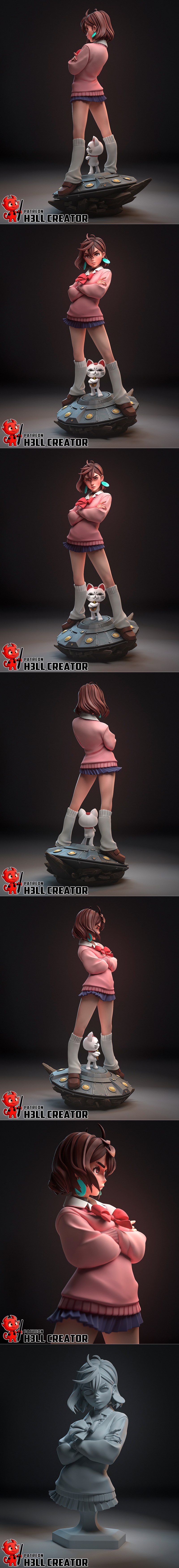 H3LL创作者 - Momo Ayase - 3D打印模型|h3LL creator – Momo Ayase – 3D Print Model STL