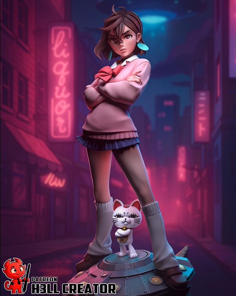 H3LL创作者 - Momo Ayase - 3D打印模型|h3LL creator – Momo Ayase – 3D Print Model STL