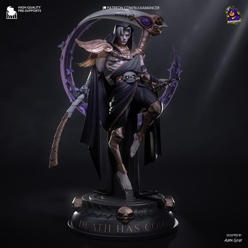 Bulkamancer打造的《泰坦之魂》3D打印模型——哈德斯与死神之形|Bulkamancer Sculpts – Thanatos – Hades – 3D Print Model STL