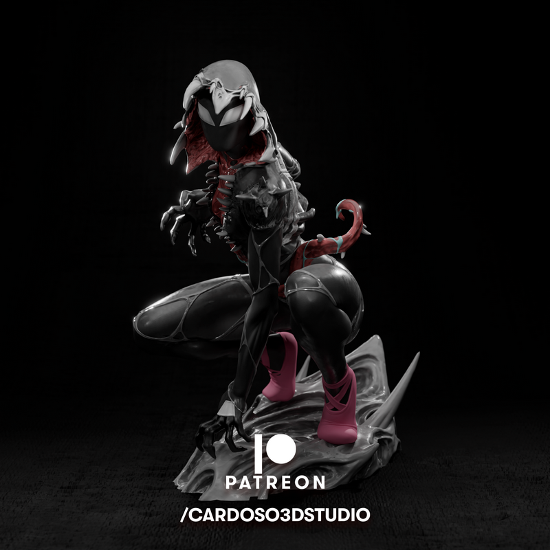 Gwenom - 3D打印动漫角色模型|Gwenom – 3D Print Model