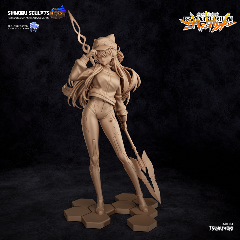 立华奏 3D打印模型|Shinobu Sculpts – Asuka Langley – Evangelion – 3D Print Model