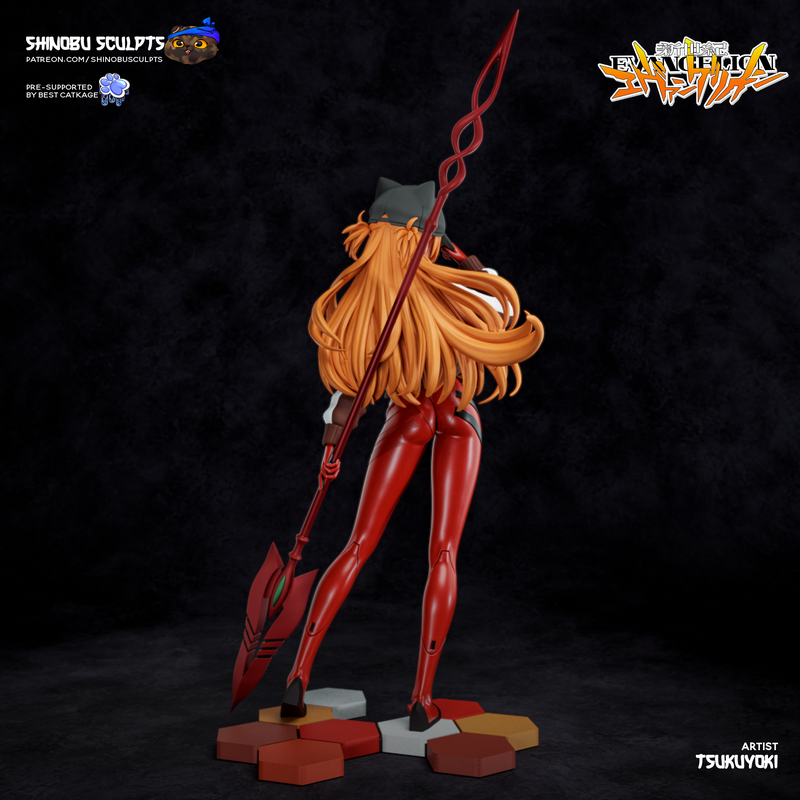 立华奏 3D打印模型|Shinobu Sculpts – Asuka Langley – Evangelion – 3D Print Model