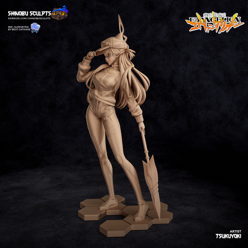立华奏 3D打印模型|Shinobu Sculpts – Asuka Langley – Evangelion – 3D Print Model